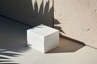 Cosmetic packaging  shadow white architecture.