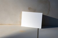 Postcard packaging  shadow white lamp.