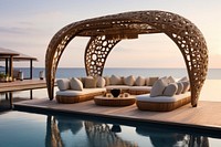 Furniture architecture outdoors luxury.