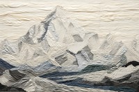 Mountain peak landscape textile nature.