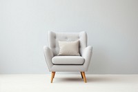 Armchair furniture cushion gray.