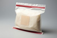 Food plastic bag packaging  studio shot switch powder.