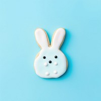 Bunny dessert cookie icing. AI generated Image by rawpixel.