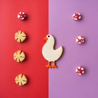 Chicken dessert cookie animal. AI generated Image by rawpixel.