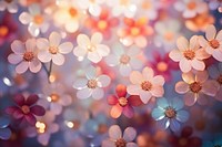 Flower pattern bokeh effect background backgrounds outdoors blossom.