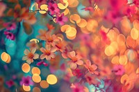 Flower pattern bokeh effect background backgrounds outdoors nature.
