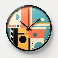 Memphis design of clock disk analog clock wall clock.