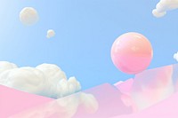  Abstract background backgrounds outdoors balloon. AI generated Image by rawpixel.