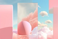  Abstract background outdoors nature cloud. AI generated Image by rawpixel.
