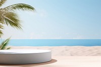 Summer beach background furniture outdoors horizon.