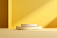 Light yellow studio background simplicity lighting molding.