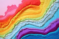 Simple abstract fabric textile illustration minimal of a rainbow backgrounds quilt art.