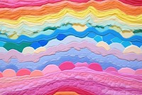 Simple abstract fabric textile illustration minimal of a rainbow art backgrounds creativity.