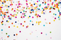 Colorful round confetti backgrounds celebration splattered.
