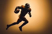 American football player silhouette helmet sports competition.
