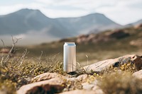 Beer can  landscape mountain outdoors.
