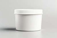 Ice cream tub  bowl gray cup.
