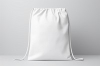 Zip bag  white gray gray background.