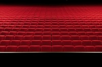 Red seats theater red backgrounds. AI generated Image by rawpixel.