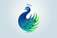 Peacock logo animal bird creativity.