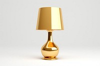 Lamp lampshade shiny gold.