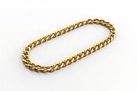 Simple shiny straight metal chain gold necklace jewelry.