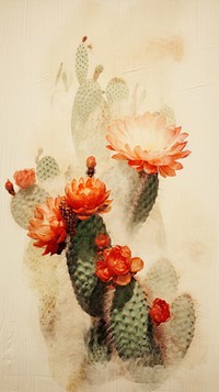 Desert cactus flower plant creativity.
