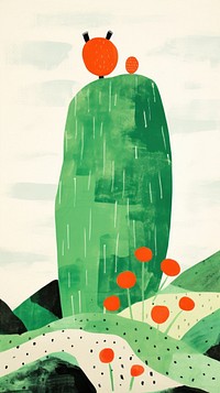 Cactus drawing plant creativity.