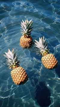 Pineapples floating plant fruit.