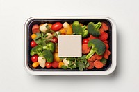 Food box packaging  food vegetable broccoli.