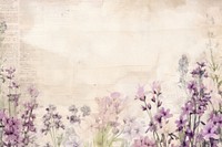Wildflower border backgrounds lavender pattern.