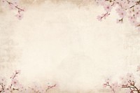 Pressed dried cherry blossom with tokyo style border backgrounds outdoors flower.