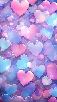  Background hearts backgrounds purple pink. AI generated Image by rawpixel.