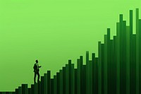 Chart Climb backgrounds chart green. AI generated Image by rawpixel.