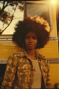 African woman travelling portrait adult photo.