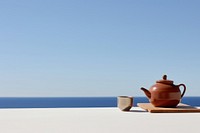 Tea pot teapot table sky.