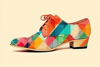 Collage Retro dreamy shoe footwear art creativity.