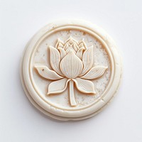 Seal Wax Stamp lotus craft white background freshness.
