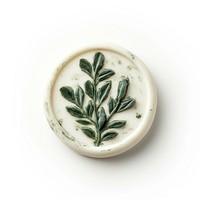 Seal Wax Stamp mistletoe porcelain jewelry plant.