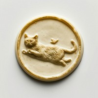 Seal Wax Stamp persian jumping cat animal mammal pet.