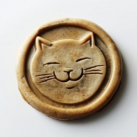 Seal Wax Stamp smiling cat craft anthropomorphic representation.