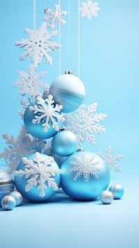  Christmas snow decoration snowflake. AI generated Image by rawpixel.