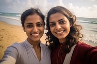 Sri lanka womens selfie beach photography.