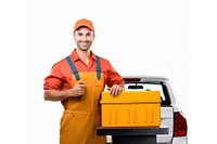 Roadside car mechanic holding vehicle adult. AI generated Image by rawpixel.