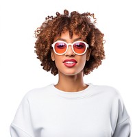 Young woman of African American sunglasses portrait t-shirt. AI generated Image by rawpixel.