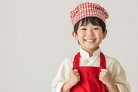 Little Japan boy cashier player Costume portrait costume smile.