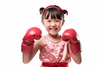 Little Japan girl boxer Costume portrait costume child.