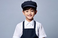 Little Korea boy cashier player Costume child smile happy.