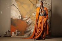 An african man model on fashion runway portrait standing adult.