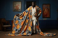 An african man model on fashion runway portrait dress adult.